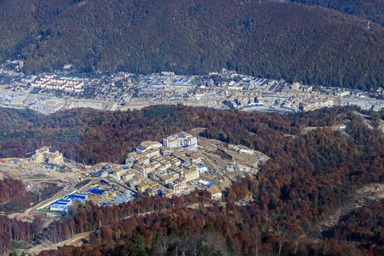 Bird's-eye view of Olympic Sochi