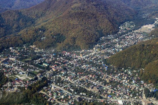 Bird's-eye view of Olympic Sochi