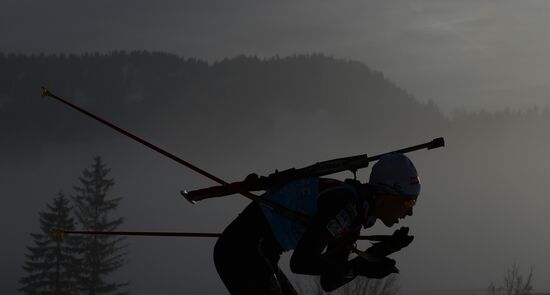 Biathlon. World Cup second stage. Training sessions