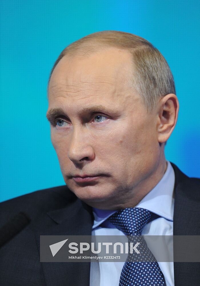 Vladimir Putin at Action Forum conference of Russian Popular Front
