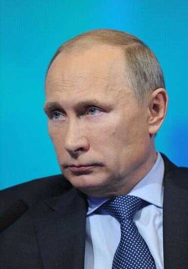 Vladimir Putin at Action Forum conference of Russian Popular Front