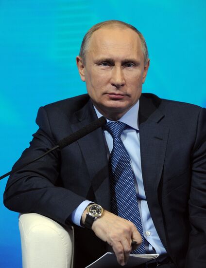 Vladimir Putin at Action Forum conference of Russian Popular Front