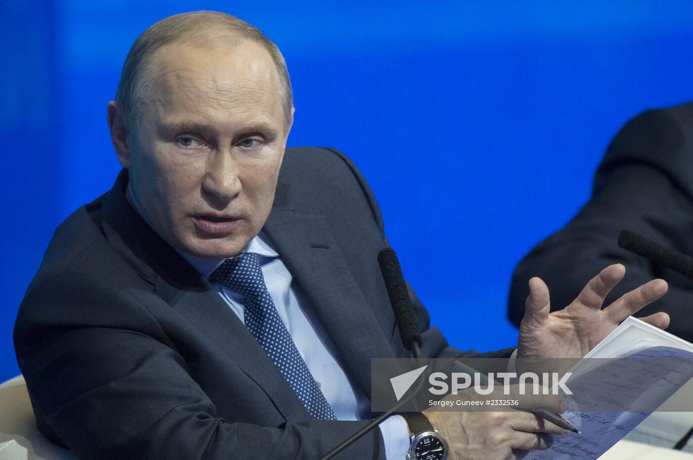Vladimir Putin at Action Forum conference of Russian Popular Front