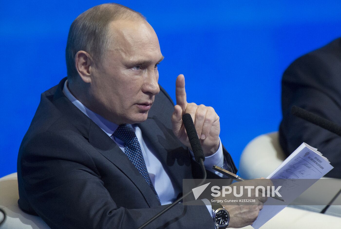 Vladimir Putin at Action Forum conference of Russian Popular Front