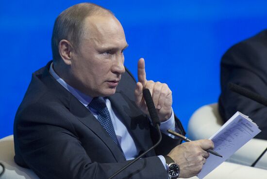 Vladimir Putin at Action Forum conference of Russian Popular Front