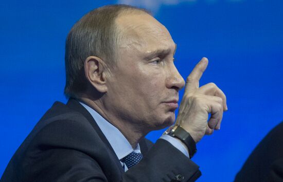 Vladimir Putin at Action Forum conference of Russian Popular Front