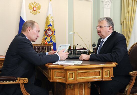 Vladimir Putin holds meetings at Novo-Ogaryovo