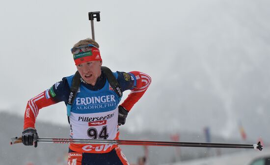 Biathlon. World Cup second stage. Men. Sprint