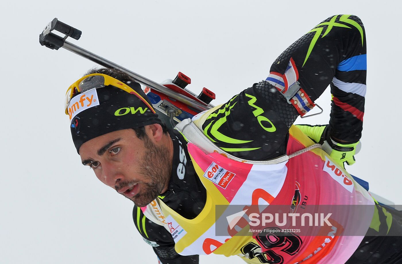 Biathlon. World Cup second stage. Men. Sprint