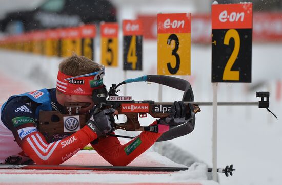 Biathlon. World Cup second stage. Men. Sprint