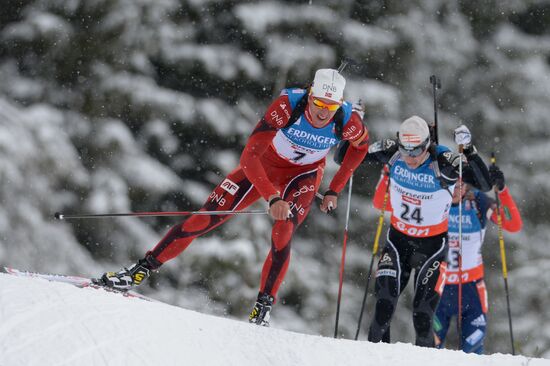 Biathlon. World Cup second stage. Men. Sprint