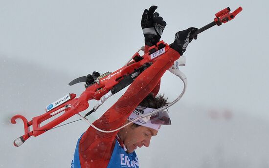 Biathlon. World Cup second stage. Men. Sprint