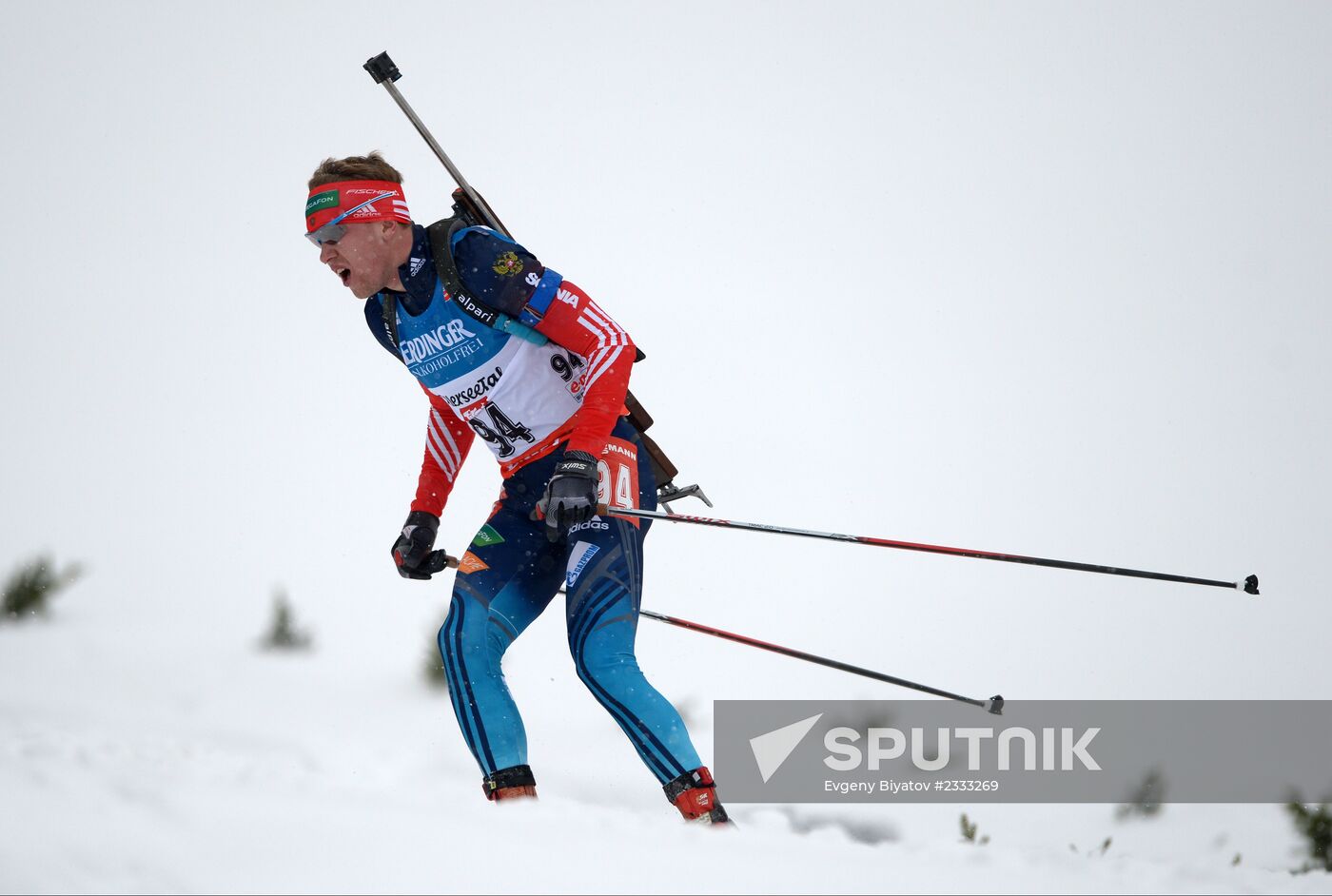 Biathlon. 2nd stage of World Cup. Mens' sprint