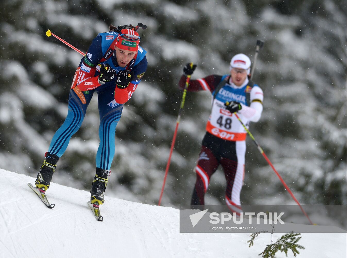 Biathlon. 2nd stage of World Cup. Mens' sprint