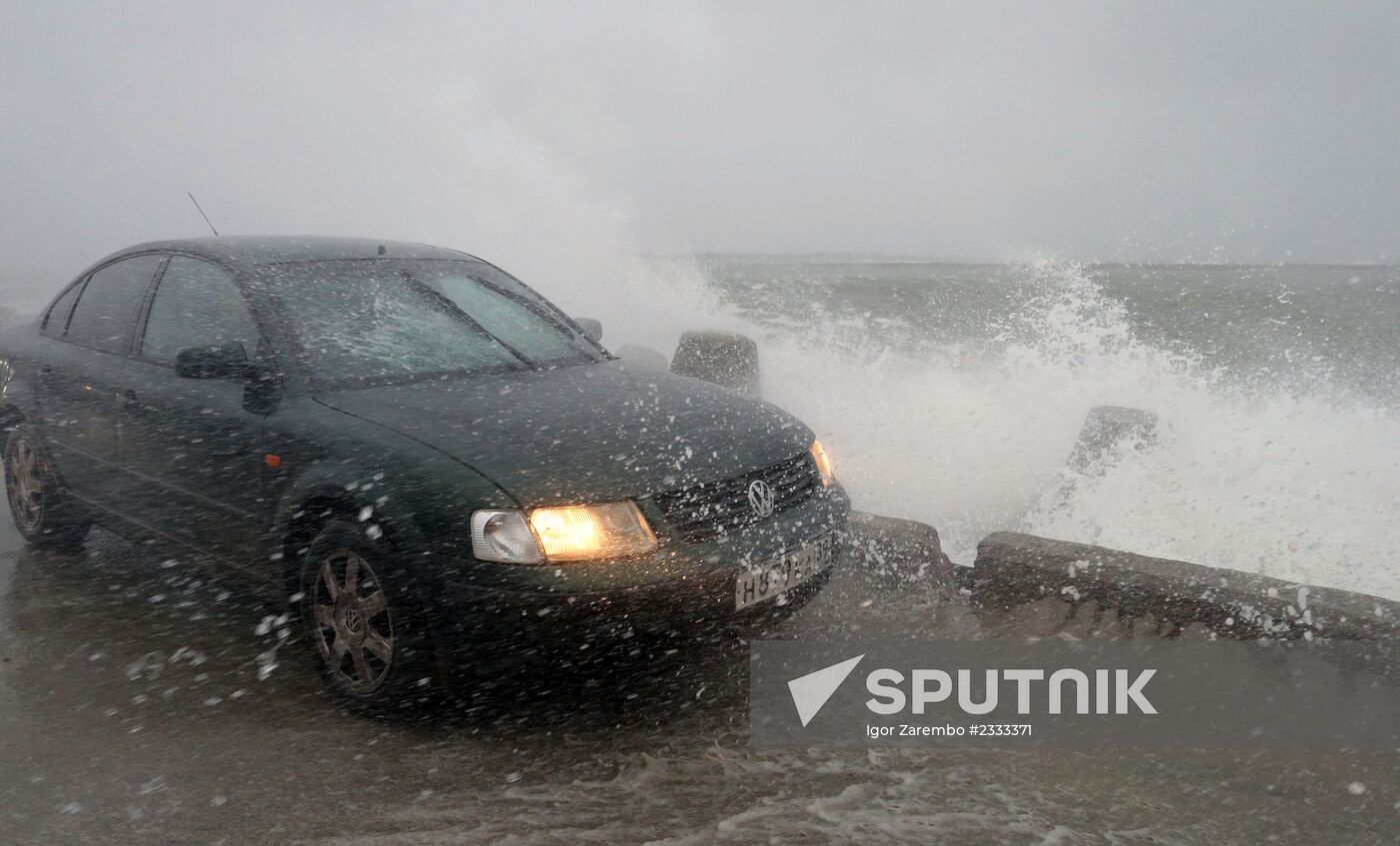 Storm Xaver hits Kaliningrad region