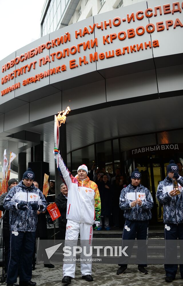 Olympic torch relay: Novosibirsk, Day Two