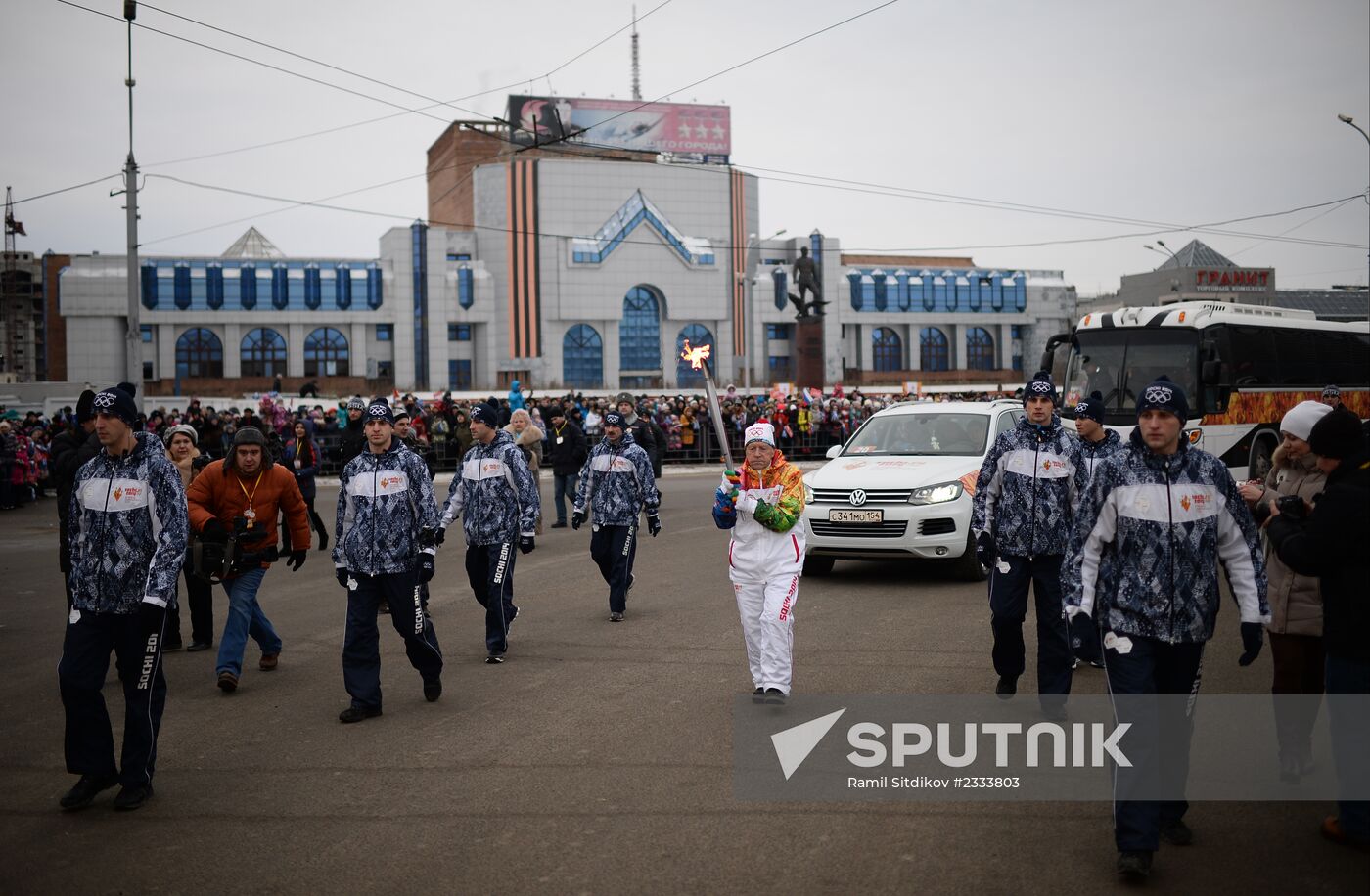 Olympic torch relay: Novosibirsk, Day Two