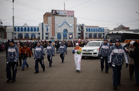 Olympic torch relay: Novosibirsk, Day Two