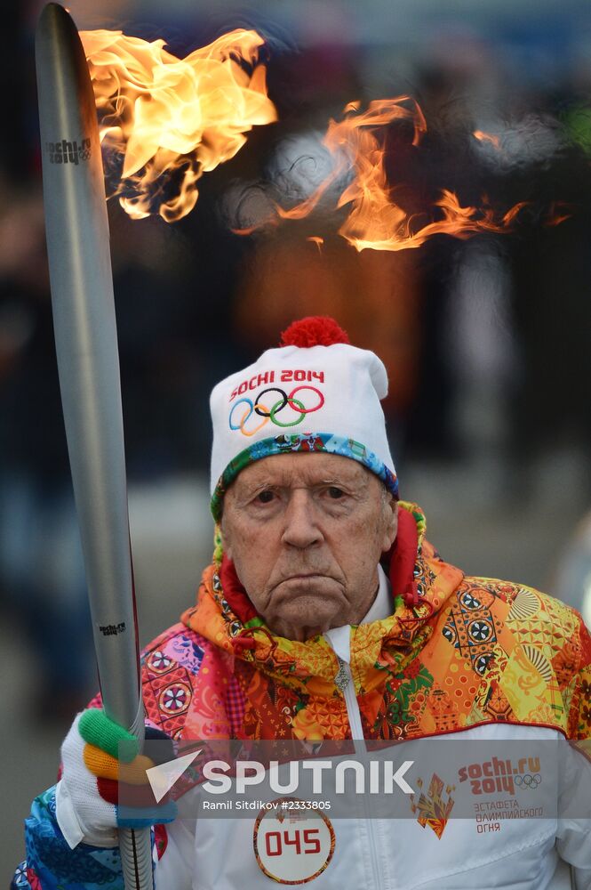 Olympic torch relay: Novosibirsk, Day Two
