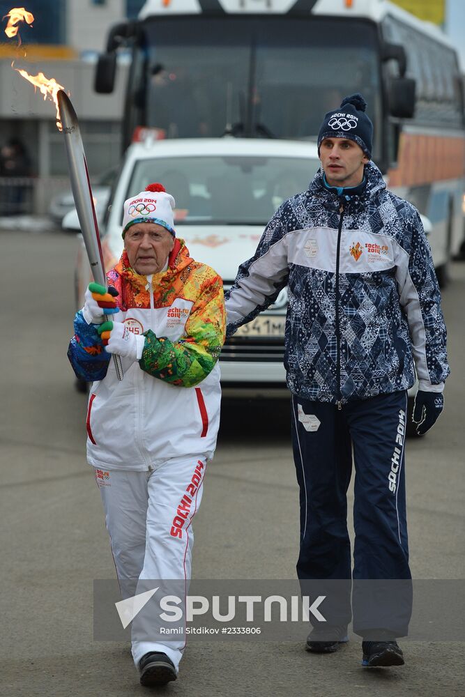 Olympic torch relay: Novosibirsk, Day Two