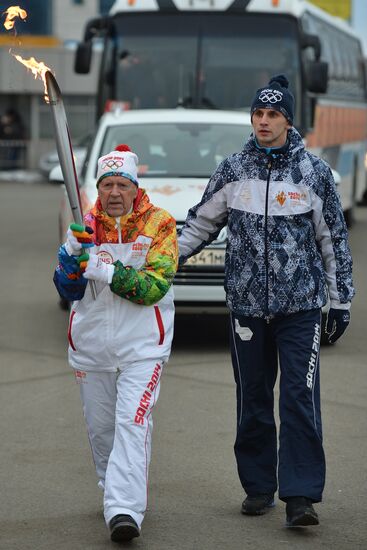 Olympic torch relay: Novosibirsk, Day Two