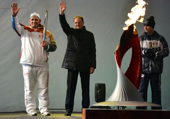 Olympic torch relay: Novosibirsk, Day Two