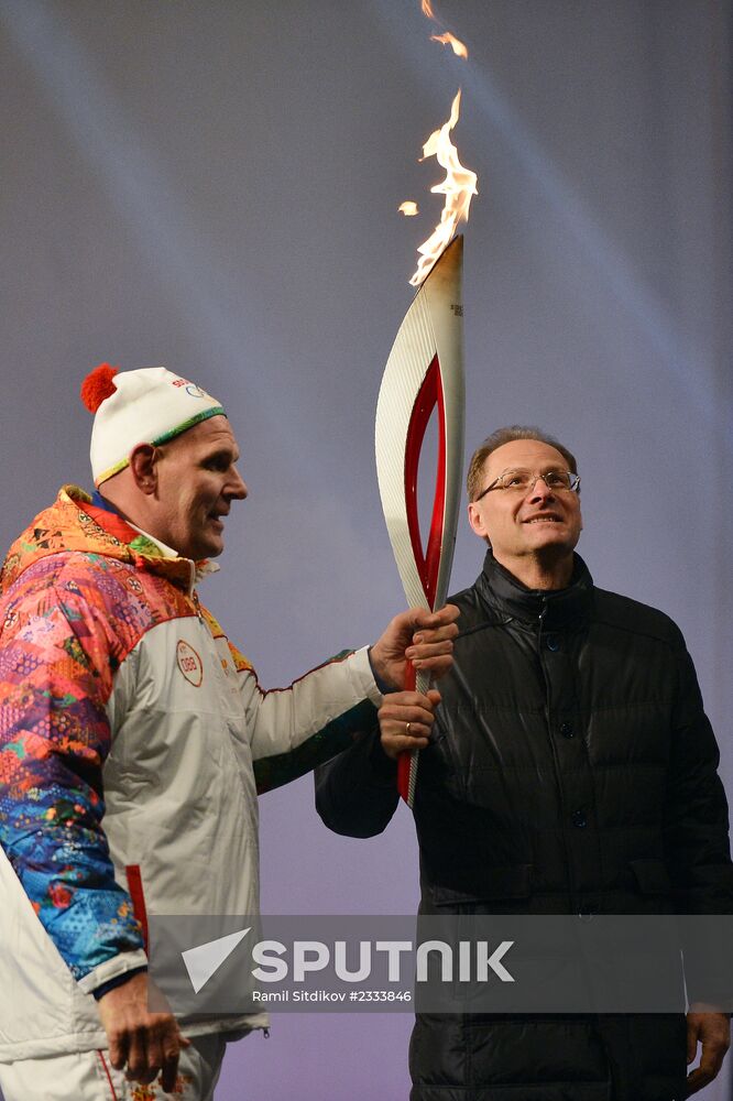 Olympic torch relay: Novosibirsk, Day Two