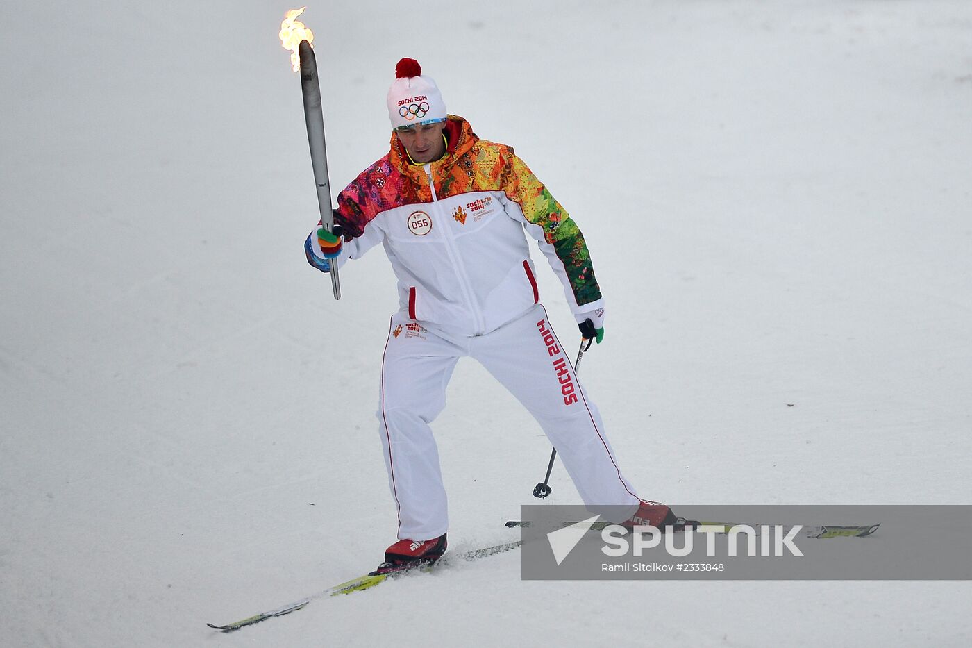 Olympic torch relay: Novosibirsk, Day Two