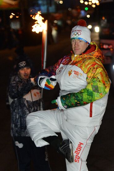 Olympic torch relay: Novosibirsk, Day Two