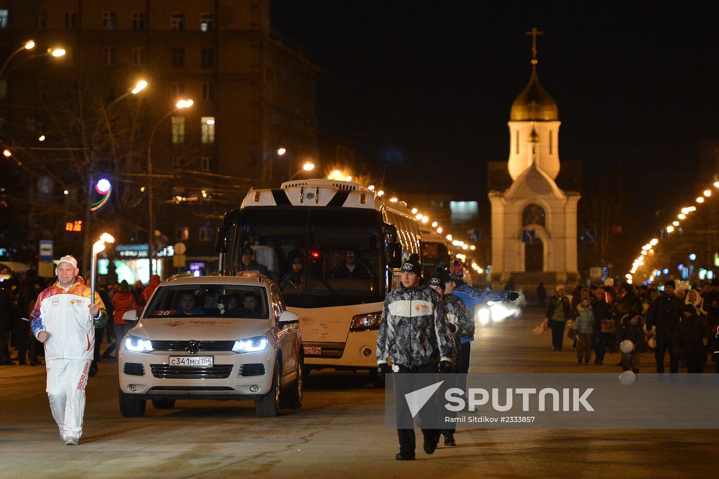 Olympic torch relay: Novosibirsk, Day Two