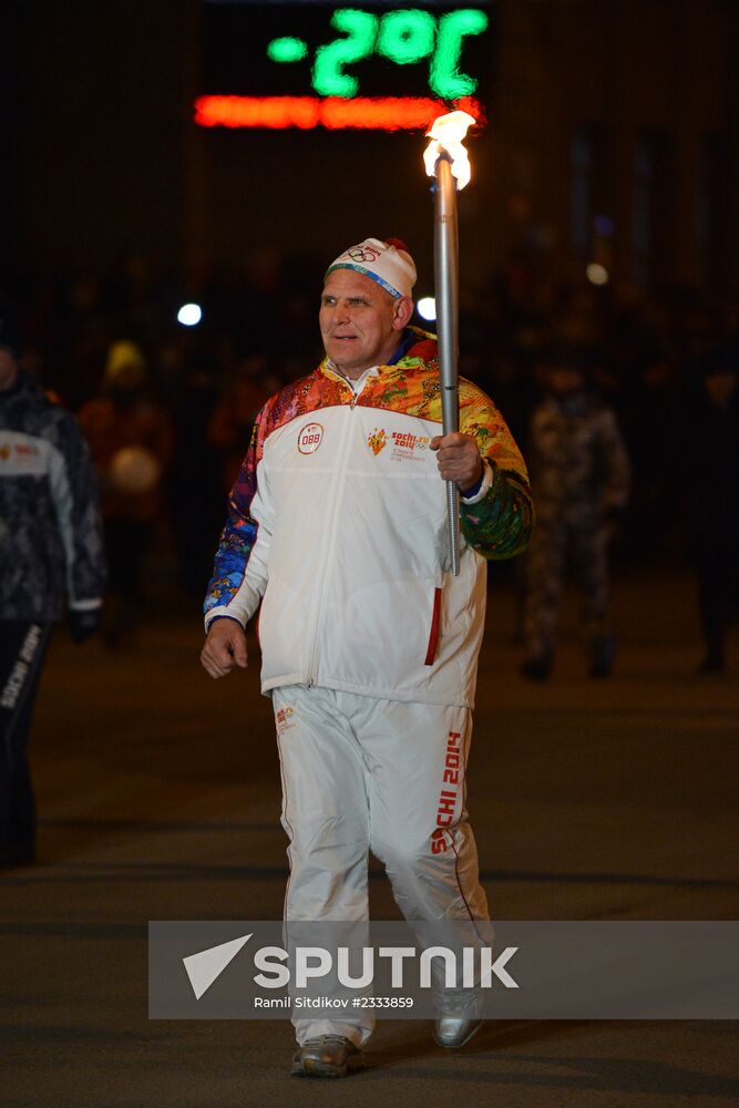 Olympic torch relay: Novosibirsk, Day Two