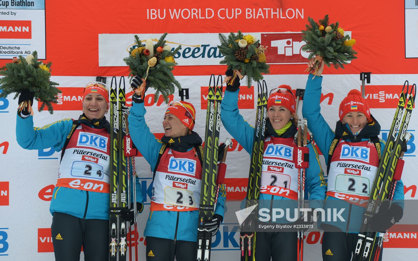 Biathlon. World Cup second stage. Women. Relay