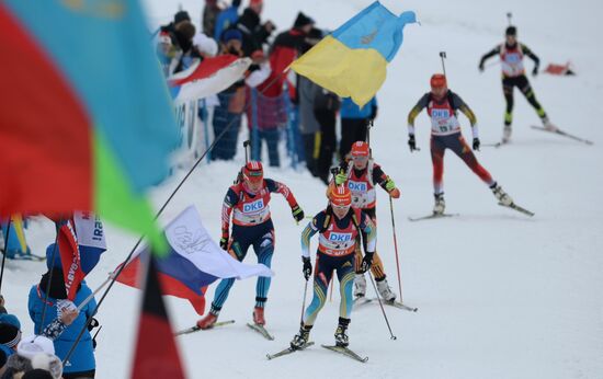 Biathlon. World Cup second stage. Women. Relay
