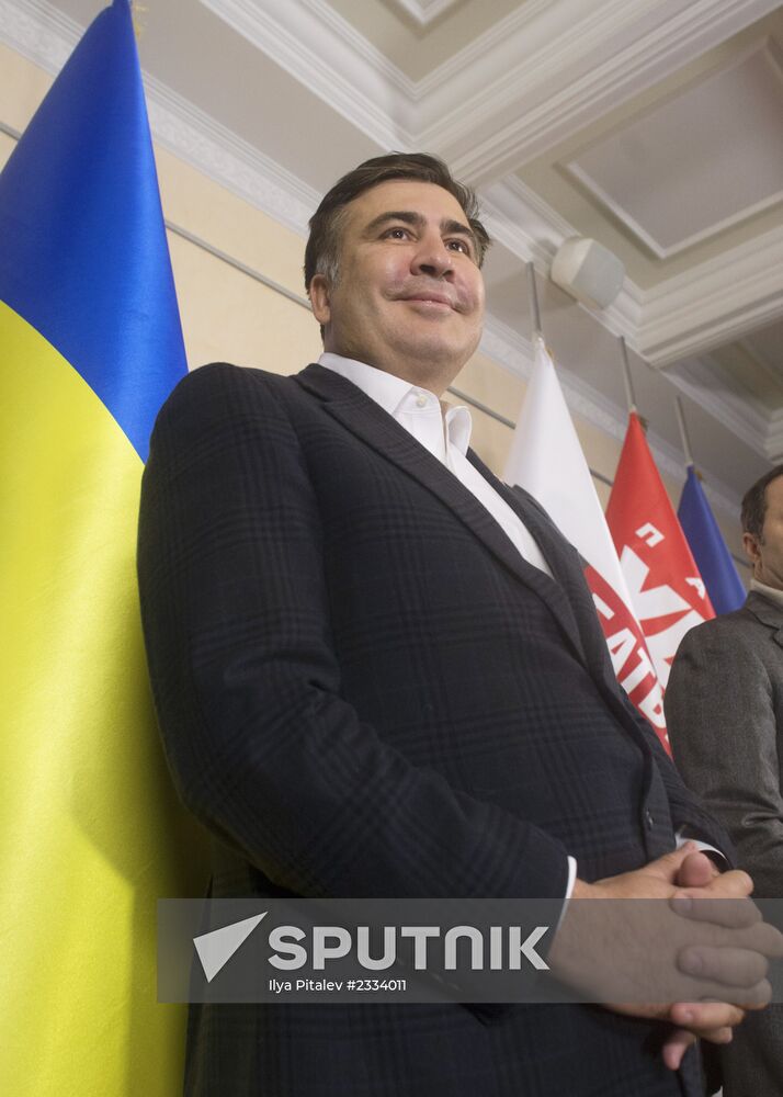 Mikhaeil Saakashvili's news conference in Kiev