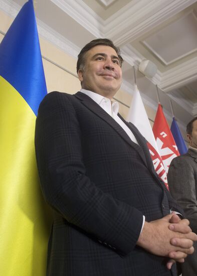 Mikhaeil Saakashvili's news conference in Kiev