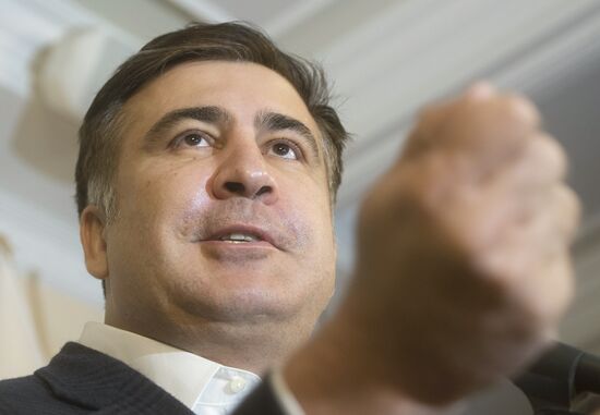 Mikhaeil Saakashvili's news conference in Kiev
