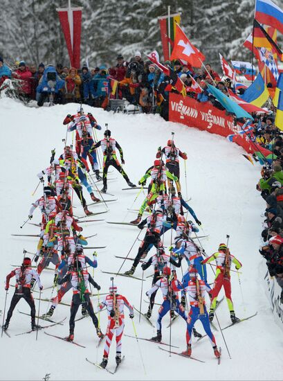 Biathlon. 2nd stage of World Cup. Mens' relay