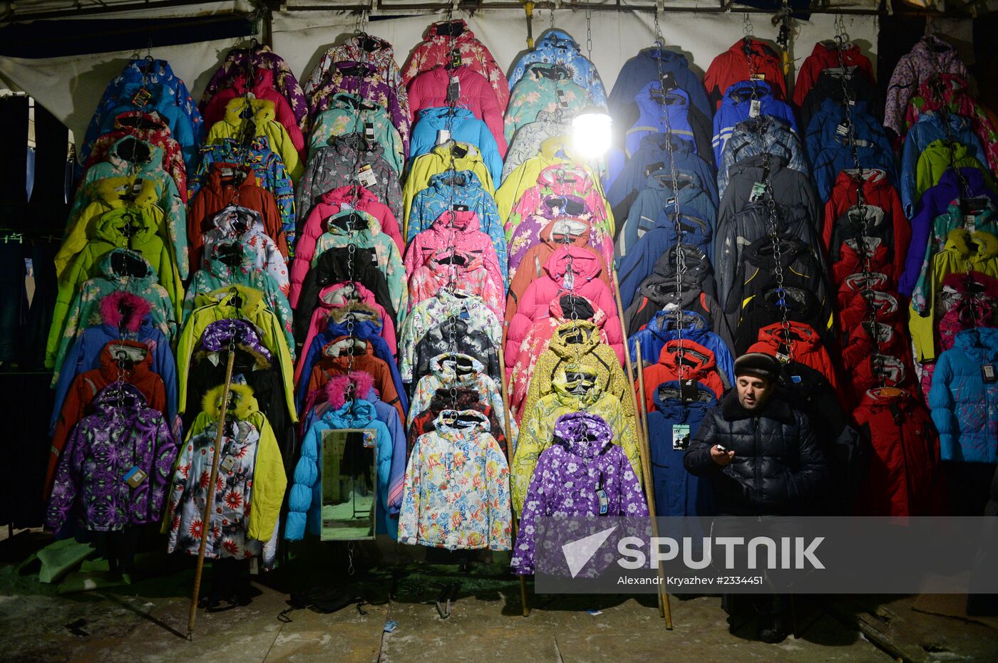 Gusinobrodskaya jumble market in Novosibirsk