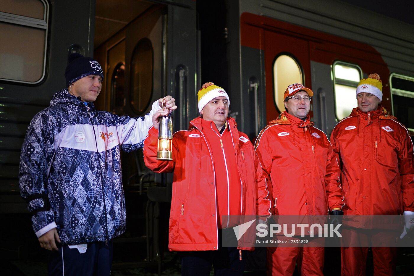 Olympic torch relay. Omsk Region