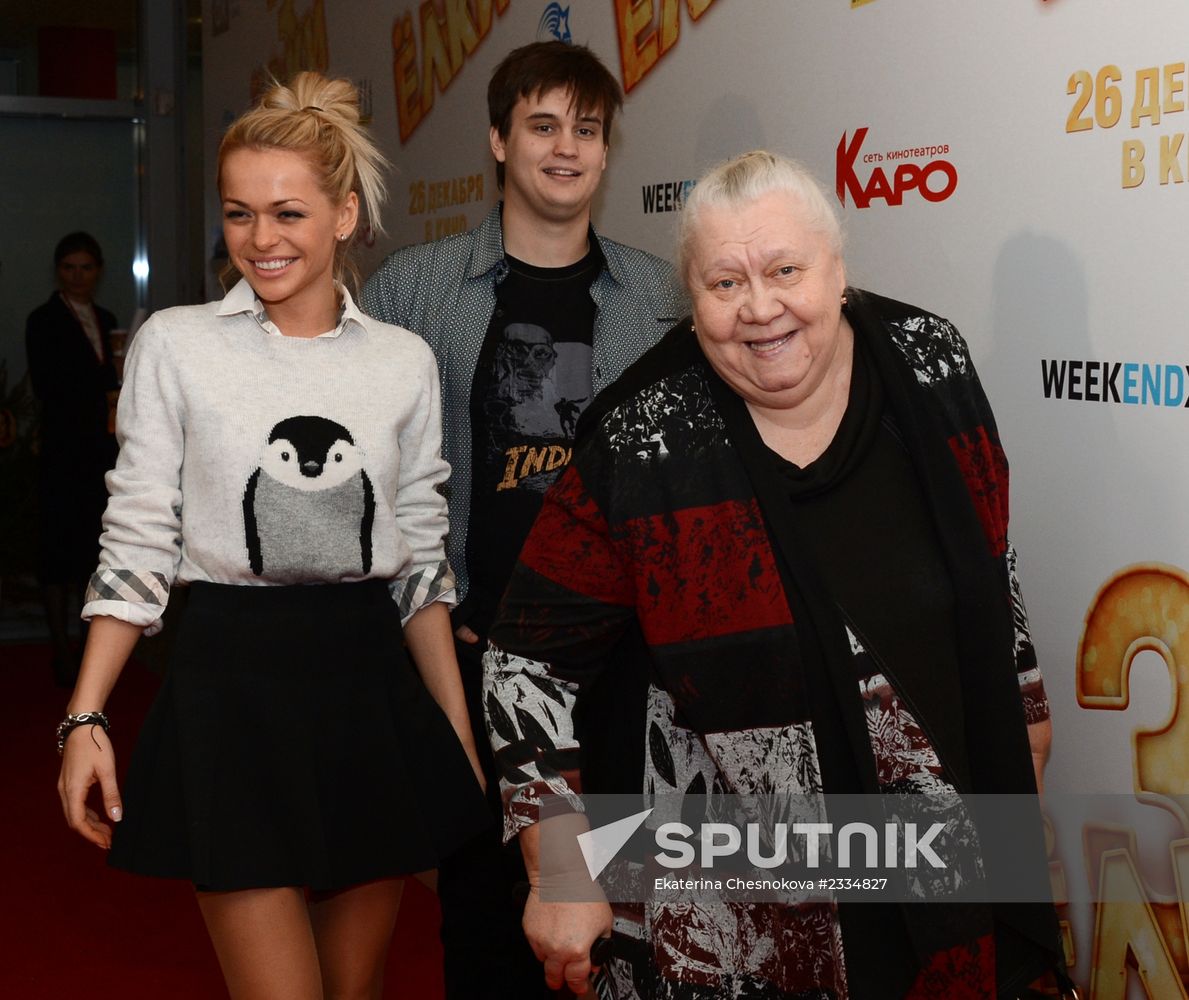 Film "Yolki 3" premieres in Moscow