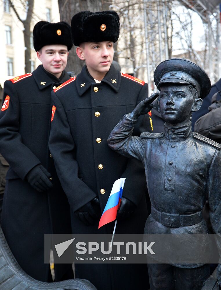 Opening of monument "There Is a Profession of Defender of the Motherland"