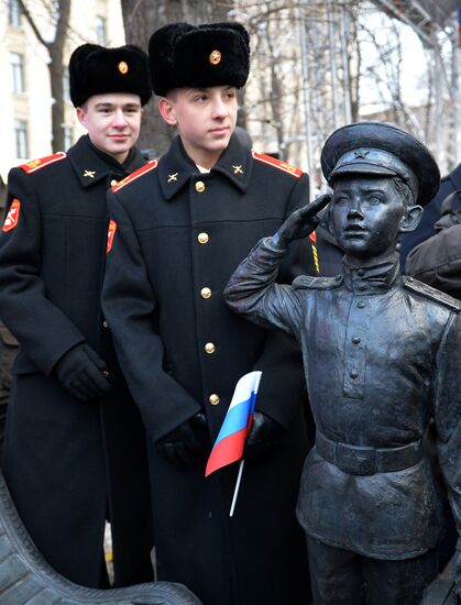 Opening of monument "There Is a Profession of Defender of the Motherland"