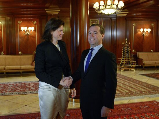 Dmitry Medvedev meets with Alenka Bratušek