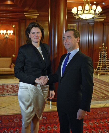 Dmitry Medvedev meets with Alenka Bratušek
