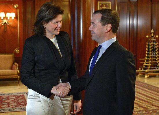 Dmitry Medvedev meets with Alenka Bratušek