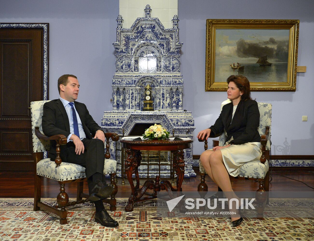 Dmitry Medvedev meets with Alenka Bratušek