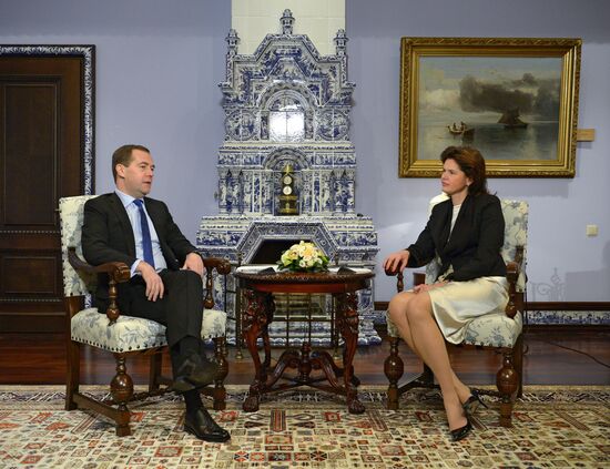 Dmitry Medvedev meets with Alenka Bratušek