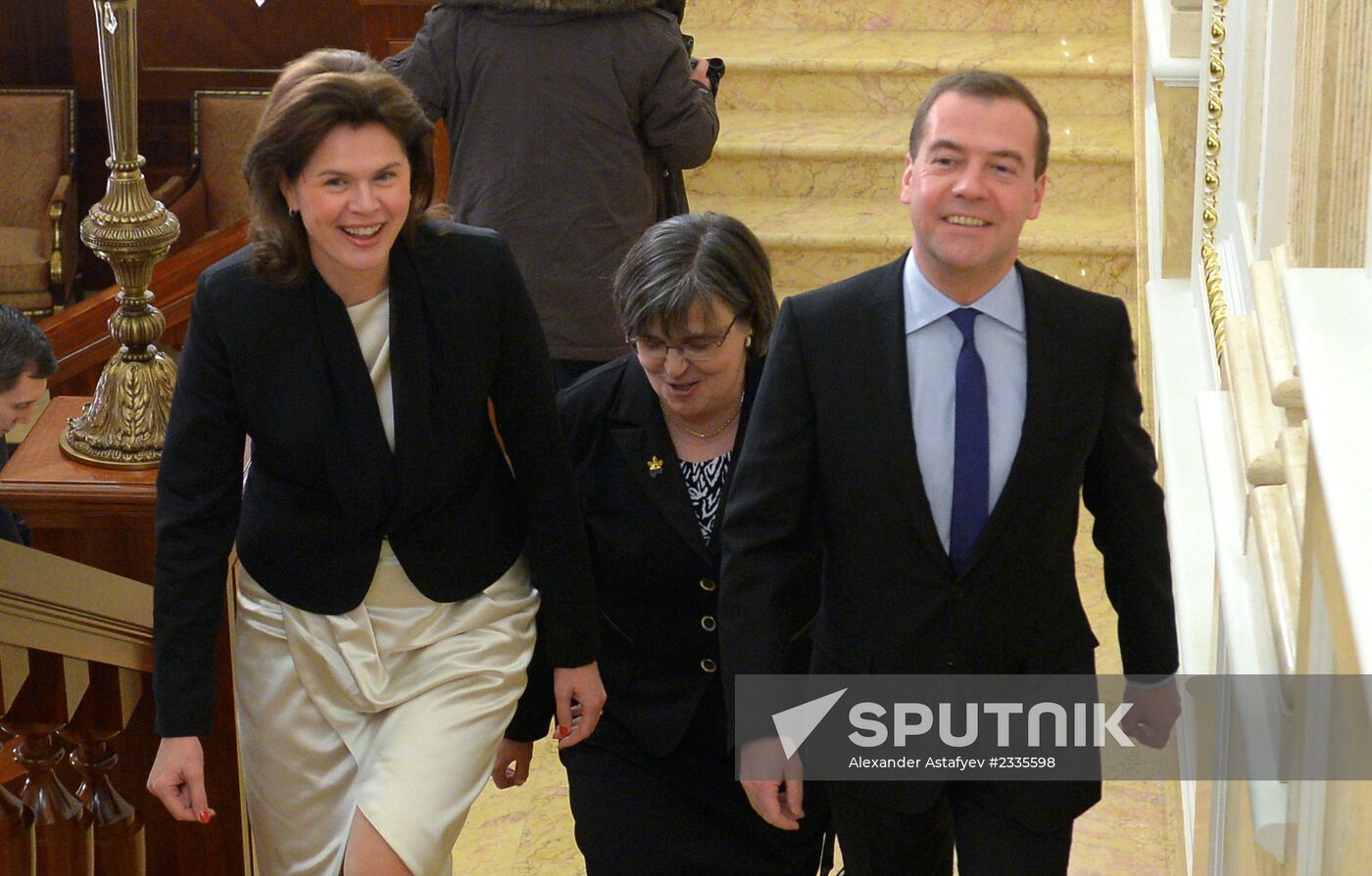 Dmitry Medvedev meets with Alenka Bratušek