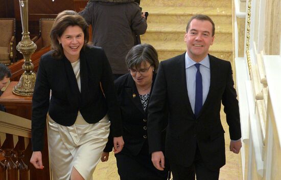 Dmitry Medvedev meets with Alenka Bratušek