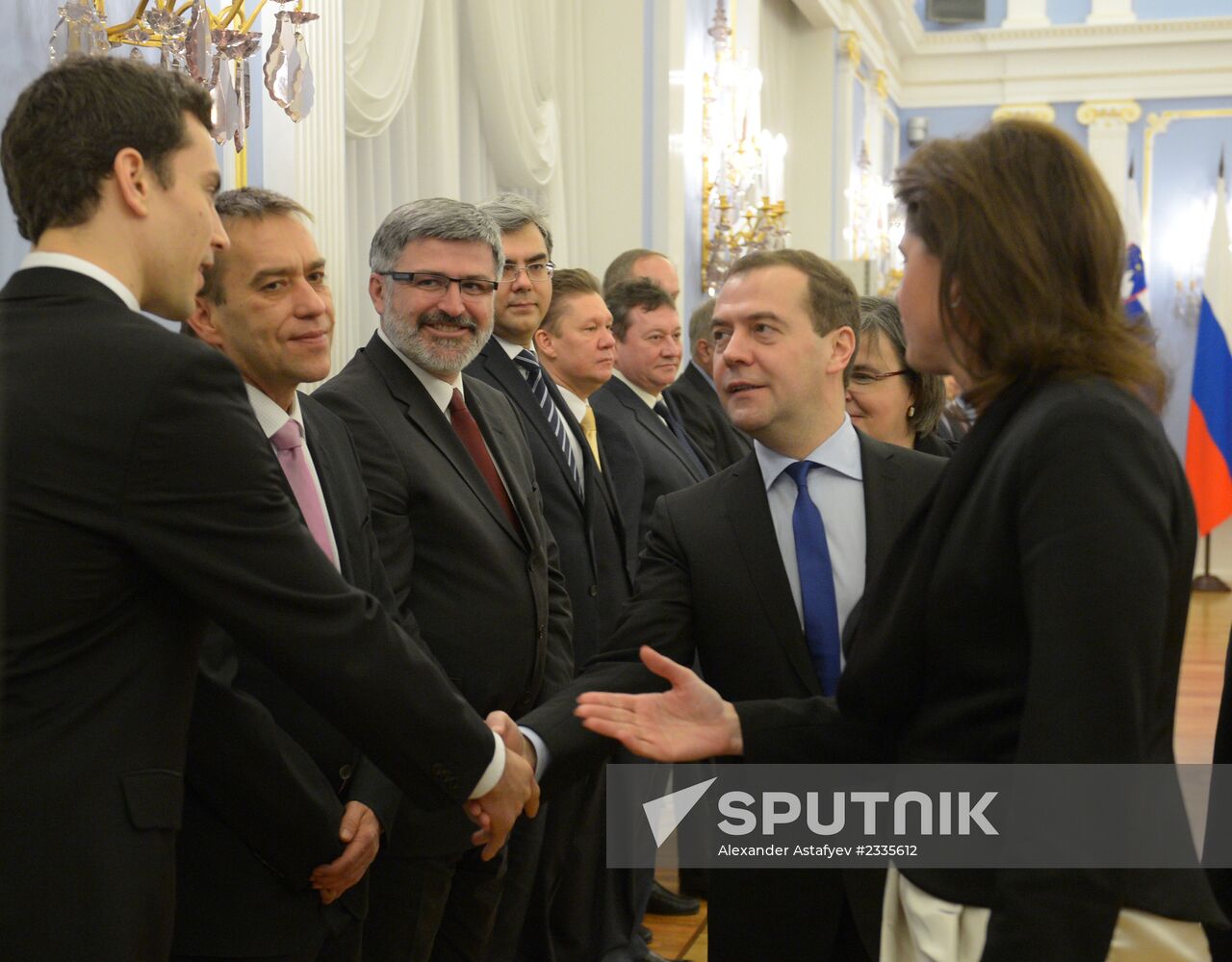 Dmitry Medvedev meets with Alenka Bratušek